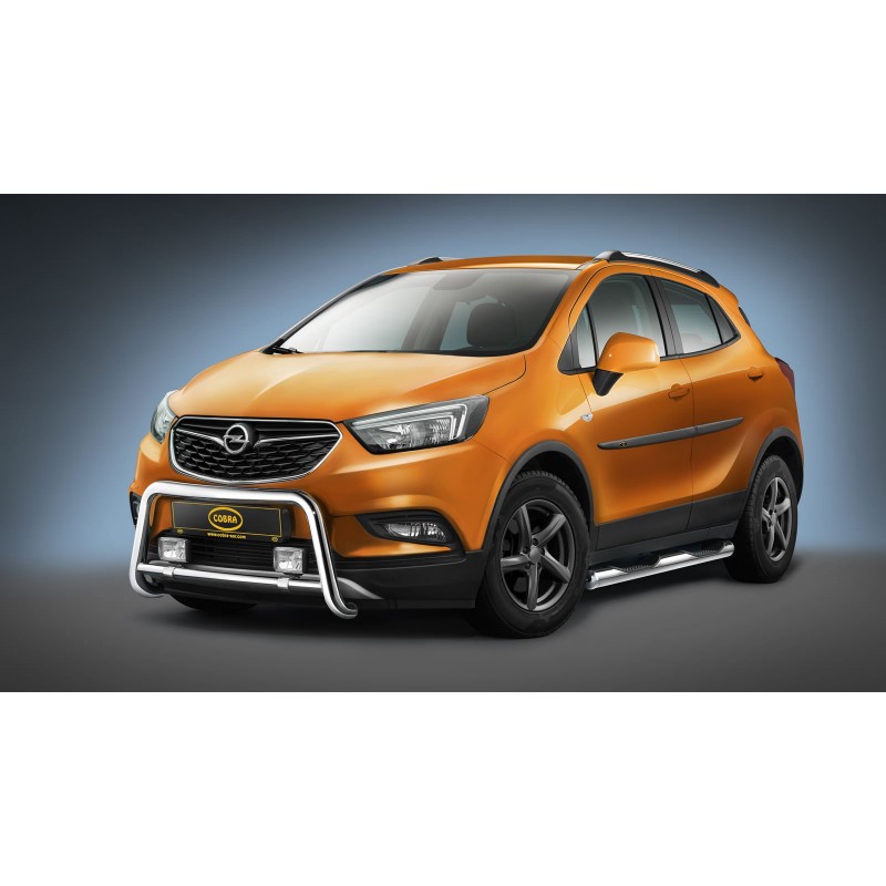 Defensa Delantera Inox O60 mm Opel Mokka 2016 con Certificacion 