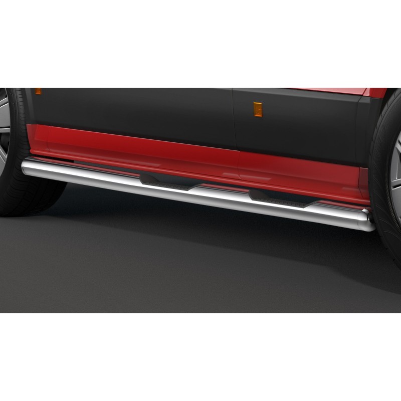 Estribos laterales Acero Inoxidable O 80 mm VW Crafter 2017  con