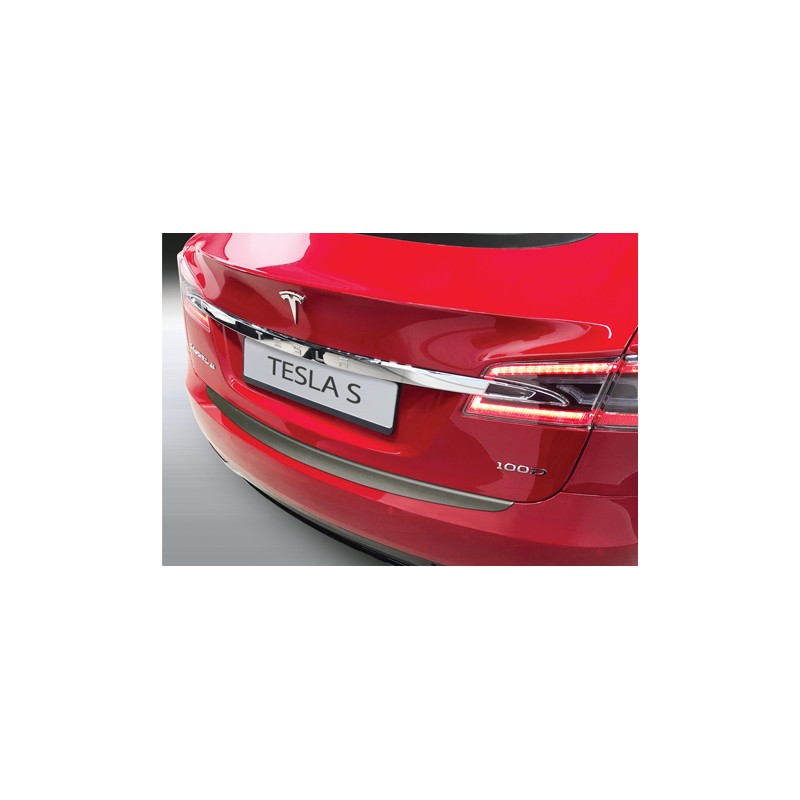 Protector de parachoques trasero ABS TESLA MODEL S Negro