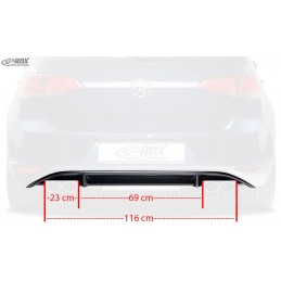 Difusor trasero VW Golf 7  quot R Look quot   posterior inserto difusor tr