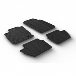 Alfombras de goma Ford Ecosport Facelift 2017  Negras 4 piezas