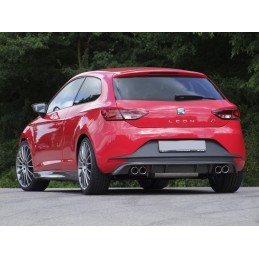 Anadido trasero Seat Leon 5F 3 5p FR RIEGER carbon look doble