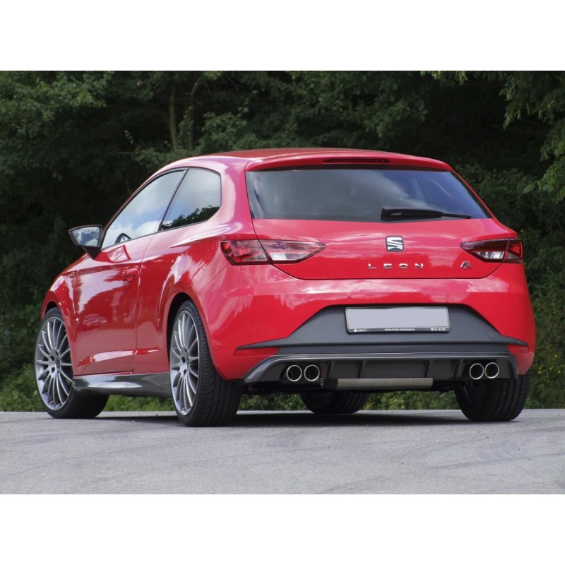 Anadido trasero Seat Leon 5F 3 5p FR RIEGER carbon look doble
