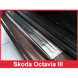 Embellecedor estribo montante Inox Skoda Octavia III combi 2013 