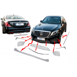 PACK CROMADOS Mercedes S Class W222 S65