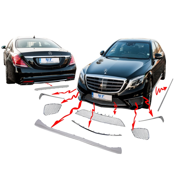 PACK CROMADOS Mercedes S Class W222 S65