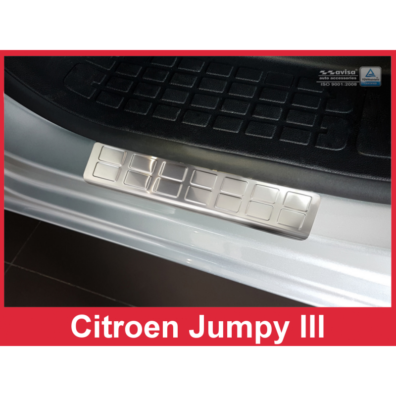 Protectores de umbral de acero inoxidable Citroen Jumpy III 2016
