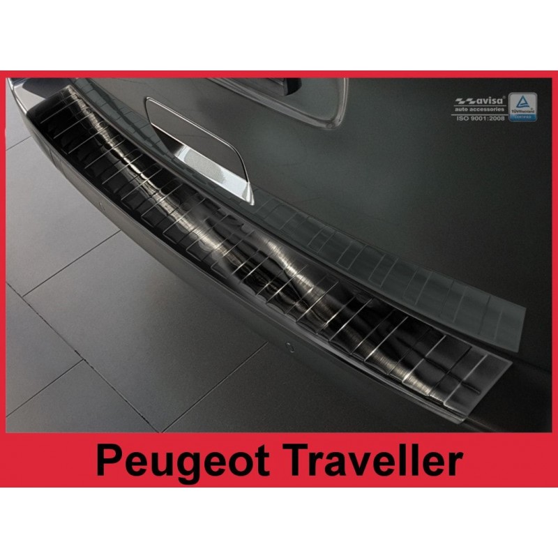 Protector parachoques trasero acero inoxidable Peugeot Traveller