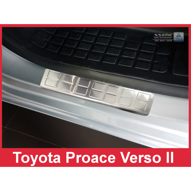 Protectores umbral de acero inoxidable Toyota Proace Verso 16 