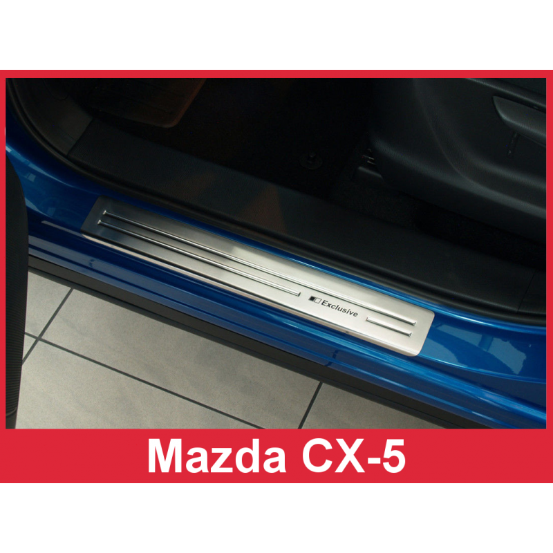 Umbrales puerta acero inoxidable Mazda CX 5 I 2012 2017
