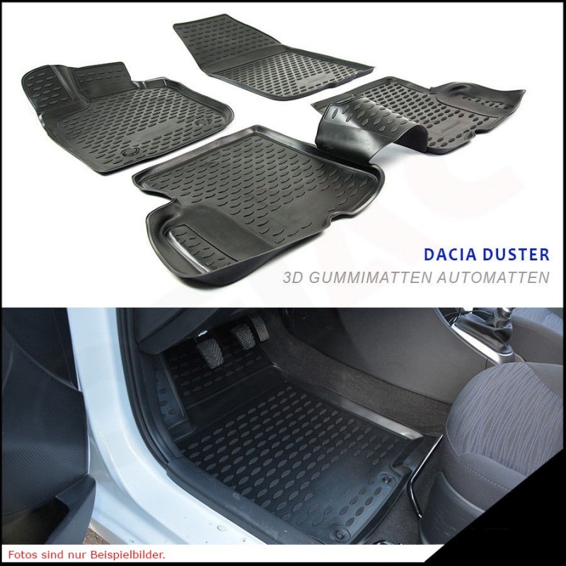 Juego alfombras goma 3D Dacia Duster de 2015