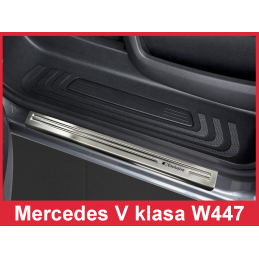 Umbral puertas acero inoxidable Mercedes Vito  amp  V Klasse W447 20