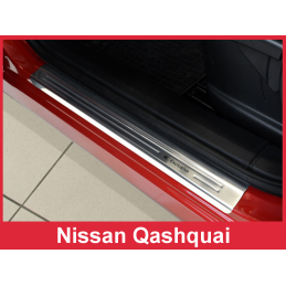 Protectores de umbral de acero inoxidable Nissan Qashqai I 2007 