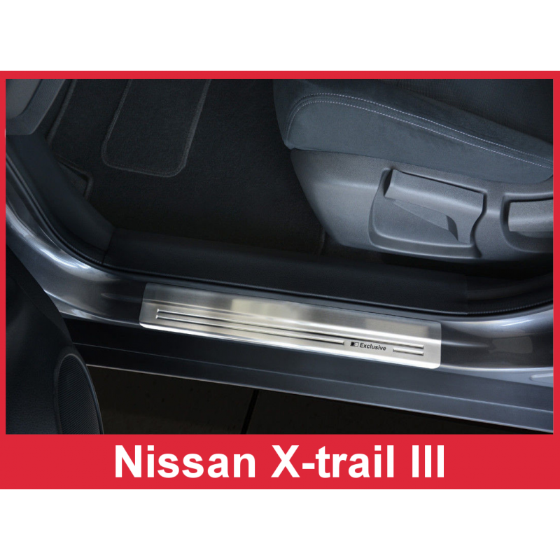 Umbral puerta acero inoxidable Nissan X Trail III 2014 2017  amp  FL