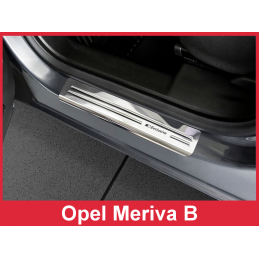 Umbral puerta de acero inoxidable Opel Meriva B 2010 