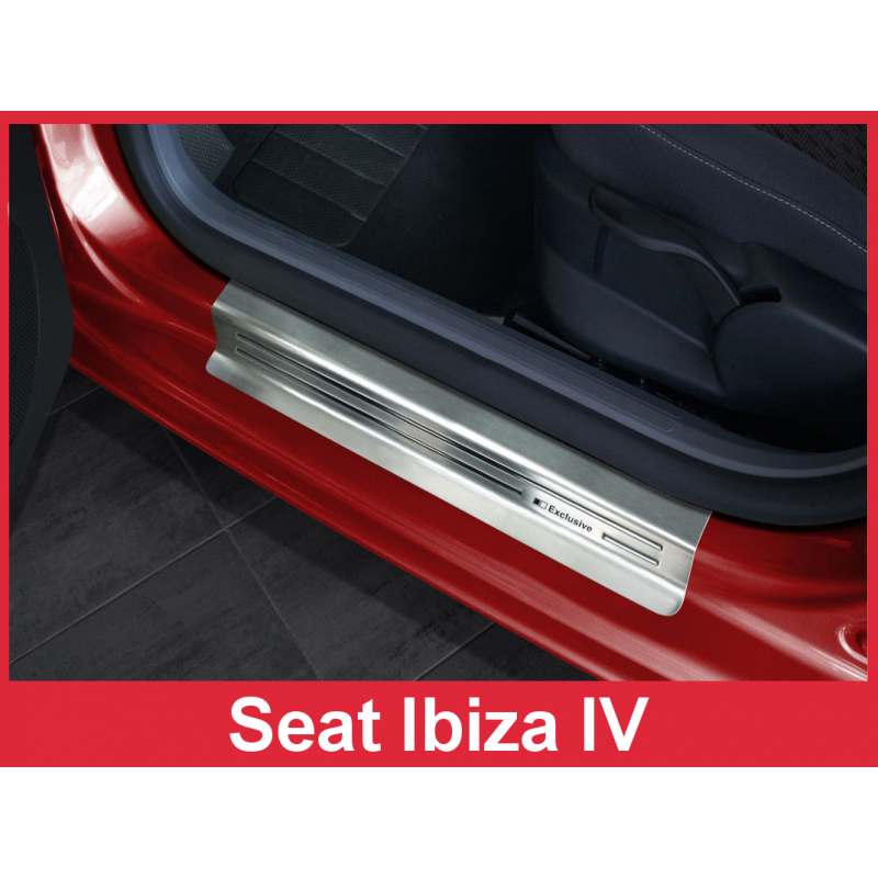 Umbral puertas de acero inoxidable Seat Ibiza 6J 5 puertas 2008 