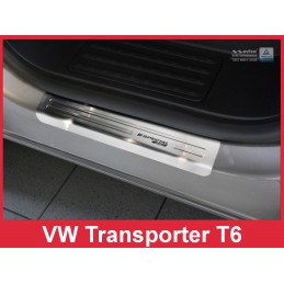 Protector puerta umbral acero inoxidable Volkswagen Transporter 