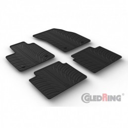 Alfombras de goma Ford Focus IV HB 5P 2018   Negras 4 piezas