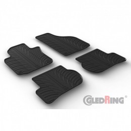 Alfombras de goma VW Golf VI 2008 2013  Negras 4 piezas
