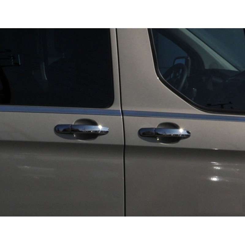 CUBRE MANETAS ACERO INOXIDABLE FORD TRANSIT CUSTOM 2014  4 PUERT