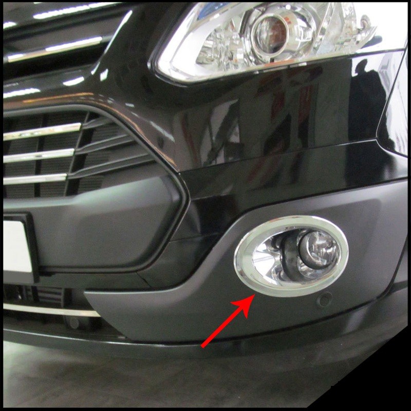 MARCOS CROMADOS FAROS ANTINIEBLAS FORD TRANSIT CUSTOM 2013 