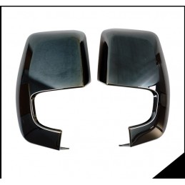 CUBRE RETROVISORES CROMADO NEGRO FORD TRANSIT CUSTOM 2013 