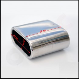 COLA ESCAPE ESPECIFICA FIAT 500 500C 2007  42 mm EN ACERO INOX