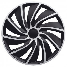 Juego tapacubos rueda 14 quot  modelo Turbo zilver Negro