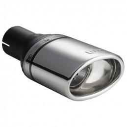 Cola escape acero inoxidable Oval 120x80mm En angulo   Longitud 