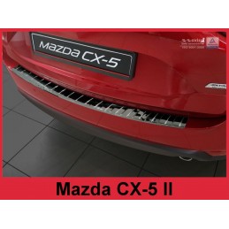 Protector parachoques acero inoxidable Mazda CX 5 II 2017  Negro