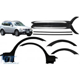 JUEGO ESTRIBERAS   ALETINES  BMW X3 E83   04 10  INCLUYE MATERIA