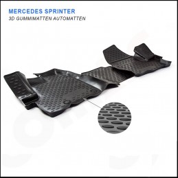 Alfombras de Goma 3D Mercedes Sprinter 2006 2013