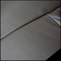 JUEGO FUNDAS ASIENTO CUERO VW T5 T6 MULTIVAN CARAVELLE NEGRO AZU