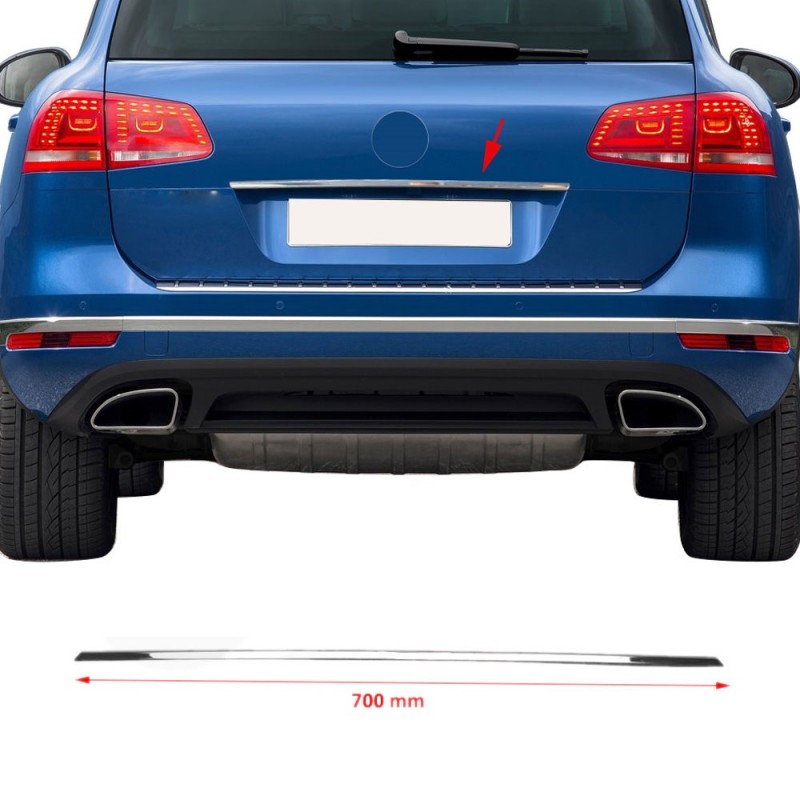MOLDURA PORTON TRASERO ACERO INOXIDABLE VW TOUAREG 2015 