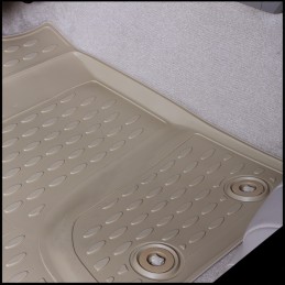 Alfombras de Goma 3D VW Touareg 2002 2010 color Beige