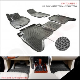 Alfombras de Goma 3D VW Touareg 2002 2010 4 piezas