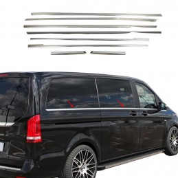 CUBRE MARCOS VENTANA ACERO INOXIDABLE MERCEDES VITO W447 2014 