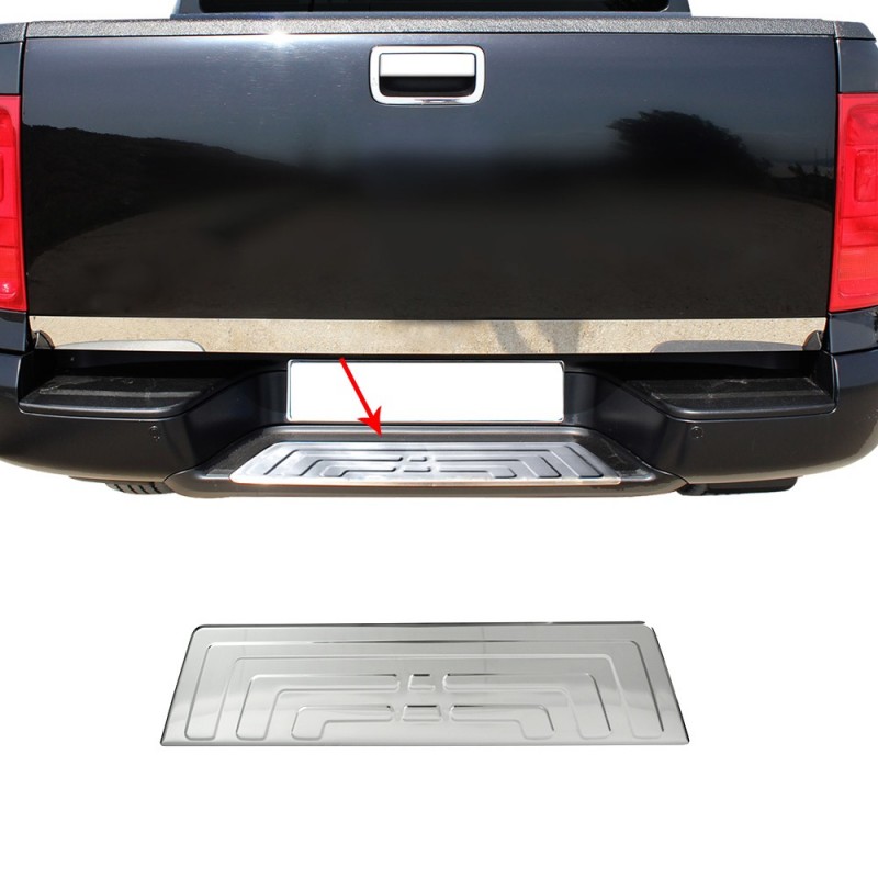 PROTECTOR PARACHOQUES TRASERO ACERO INOXIDABLE VW AMAROK 2010 