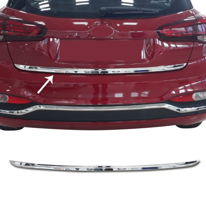 MOLDURA PORTON TRASERO ACERO INOXIDABLE HYUNDAI I20 2018 