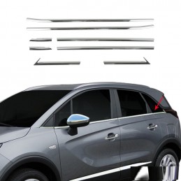 CUBRE MARCO VENTANA EN ACERO INOXIDABLE OPEL CROSSLAND X 2017 