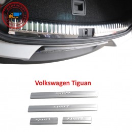 PROTECTOR MALETERO   TALONERA PUERTA ACERO INOXIDABLE VW TIGUAN
