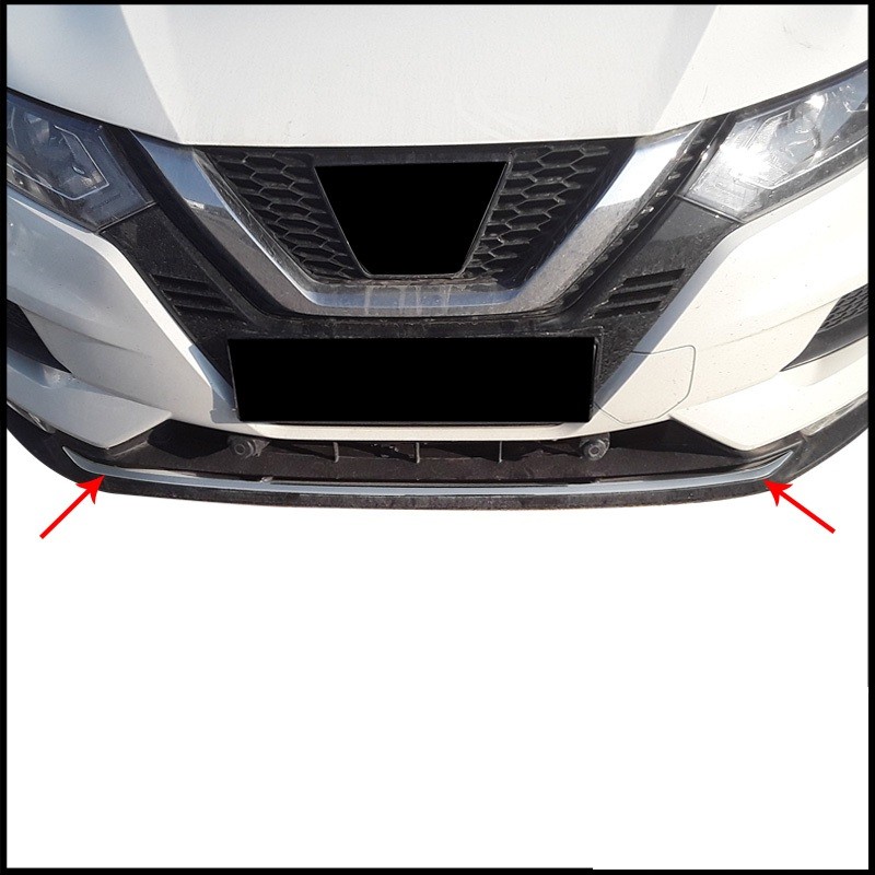 MOLDURA PARACHOQUES DELANTERO ACERO INOXIDABLE NISSAN QASHQAI 20