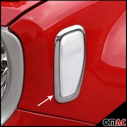 MARCOS CROMADOS PILOTOS LATERALES ALETA JEEP RENEGADE 2014  ABS