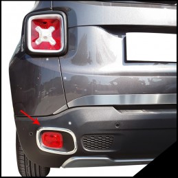 MARCOS ANTINIEBLA TRASEROS ACERO INOXIDABLE JEEP RENEGADE 2014 