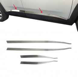 JUEGO MOLDURAS LATERALES ACERO INOX JEEP RENEGADE 2014  MATE
