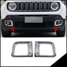 MARCO CROMADO ANTINIEBLAS JEEP RENEGADE 2014 