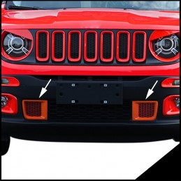 REJILLAS PARACHOQUES ACERO INOXIDABLE ORANGE JEEP RENEGADE 2014 