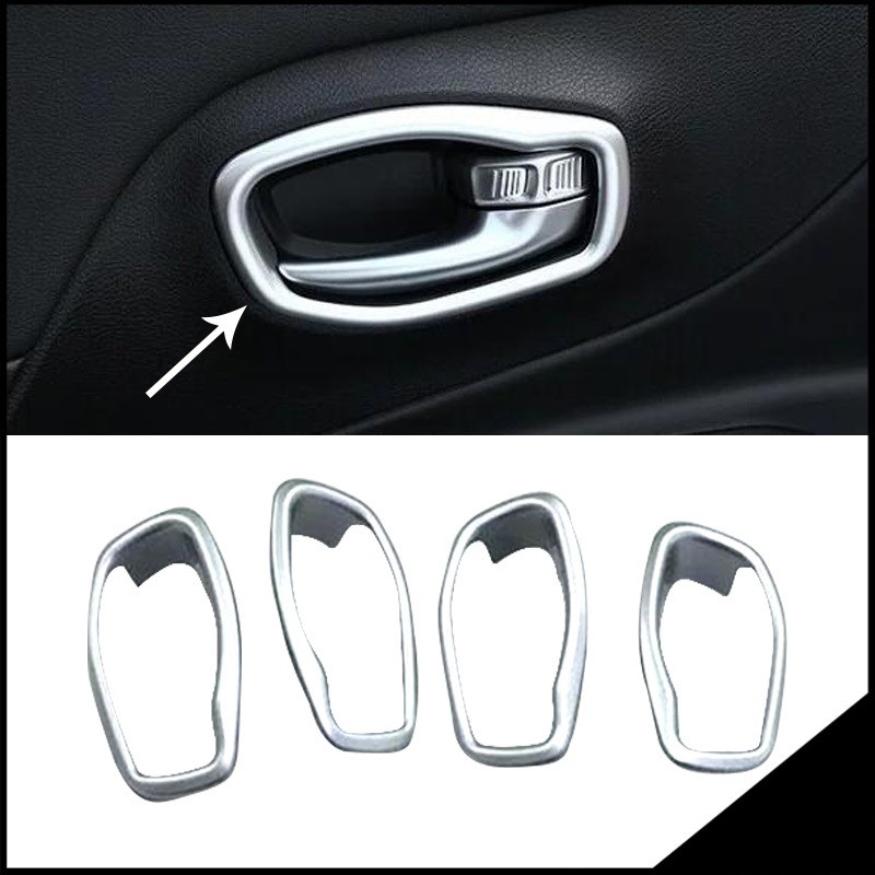 MARCOS CROMADOS TIRADORES DE PUERTA INTERIORES JEEP RENEGADE 201