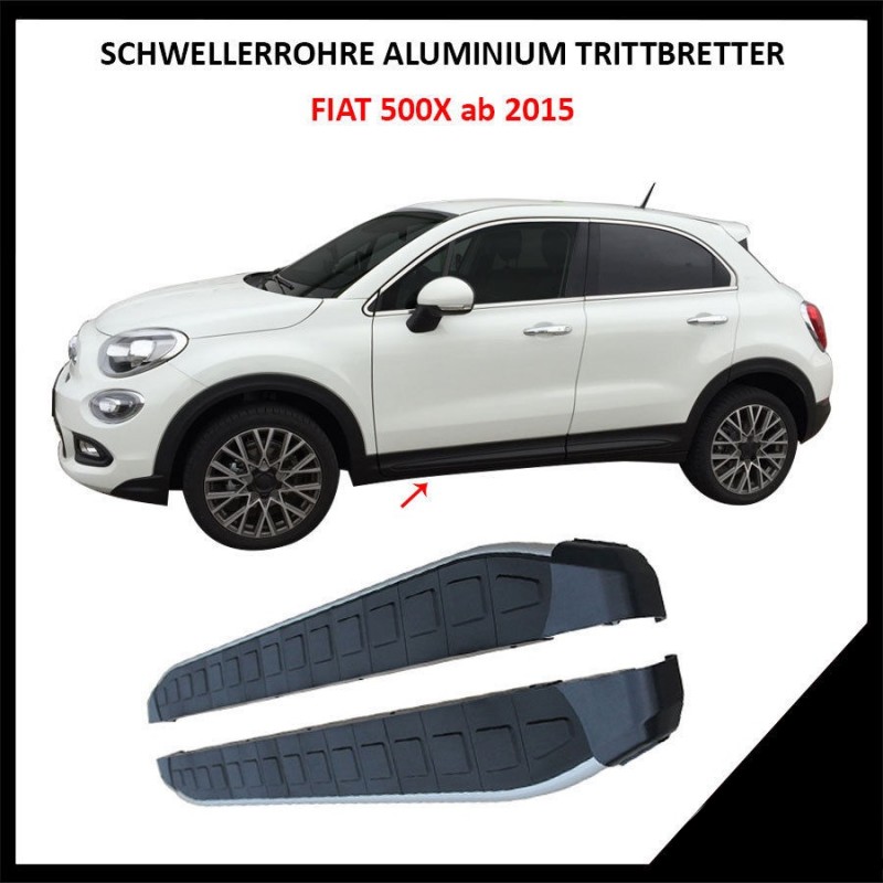 ESTRIBOS LATERALES Fiat 500X 2015 gt   ALUMINIO