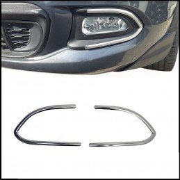 MARCOS ACERO INOXIDABLE FAROS ANTINIEBLAS FIAT 500X 2015 
